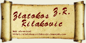 Zlatokos Rilaković vizit kartica